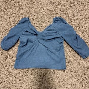 Elegant Blue Women's Top